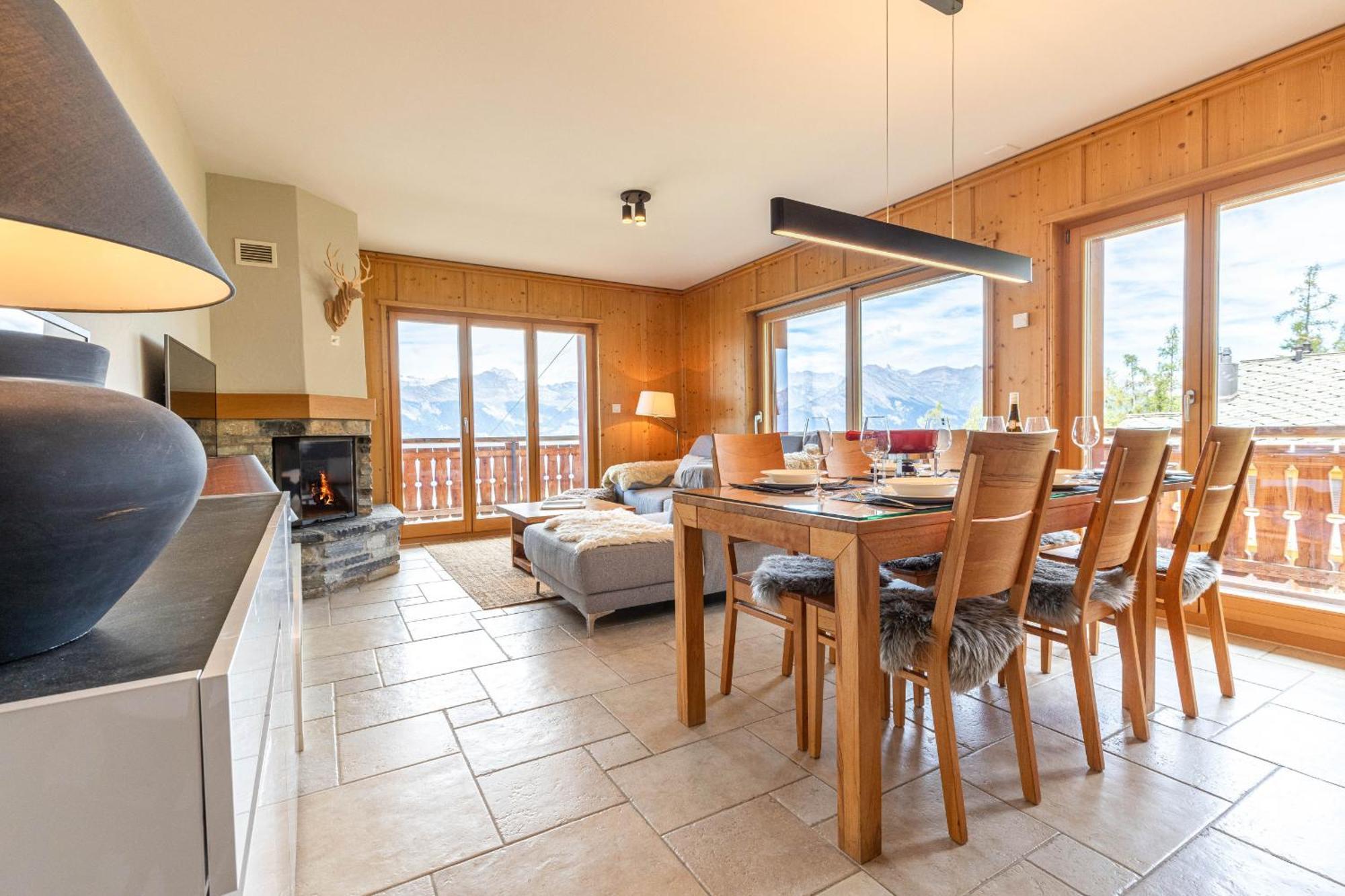 Hauts De Veysonnaz Sauna & View Apartments Eksteriør bilde