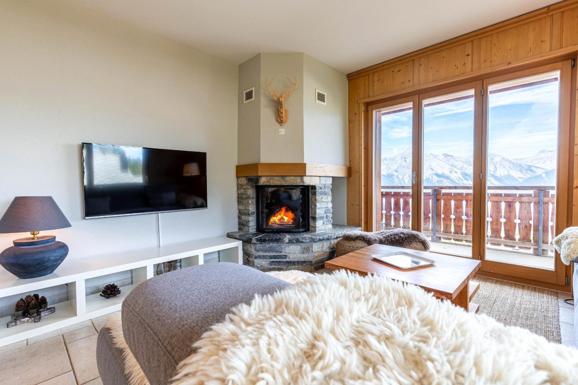 Hauts De Veysonnaz Sauna & View Apartments Eksteriør bilde